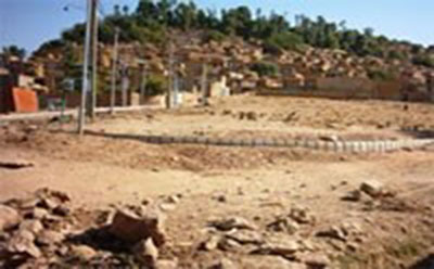 The stepped village with old traditions and costumes